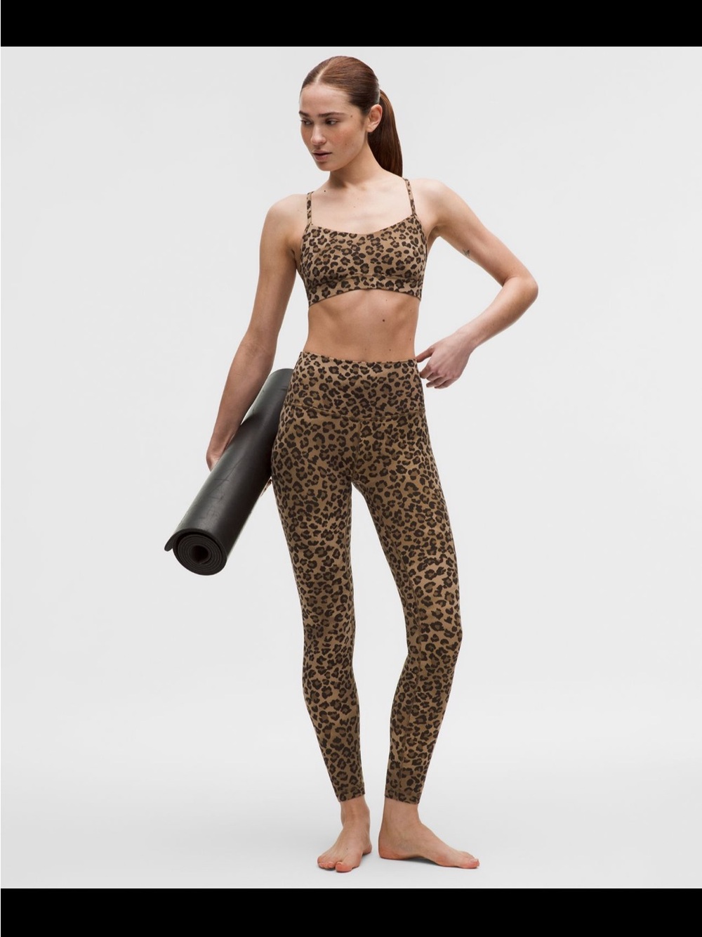 RARE sold out lululemon leopard print align leggings size 8